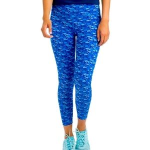 Vineyard Vines Whale Print Performance Leggings M